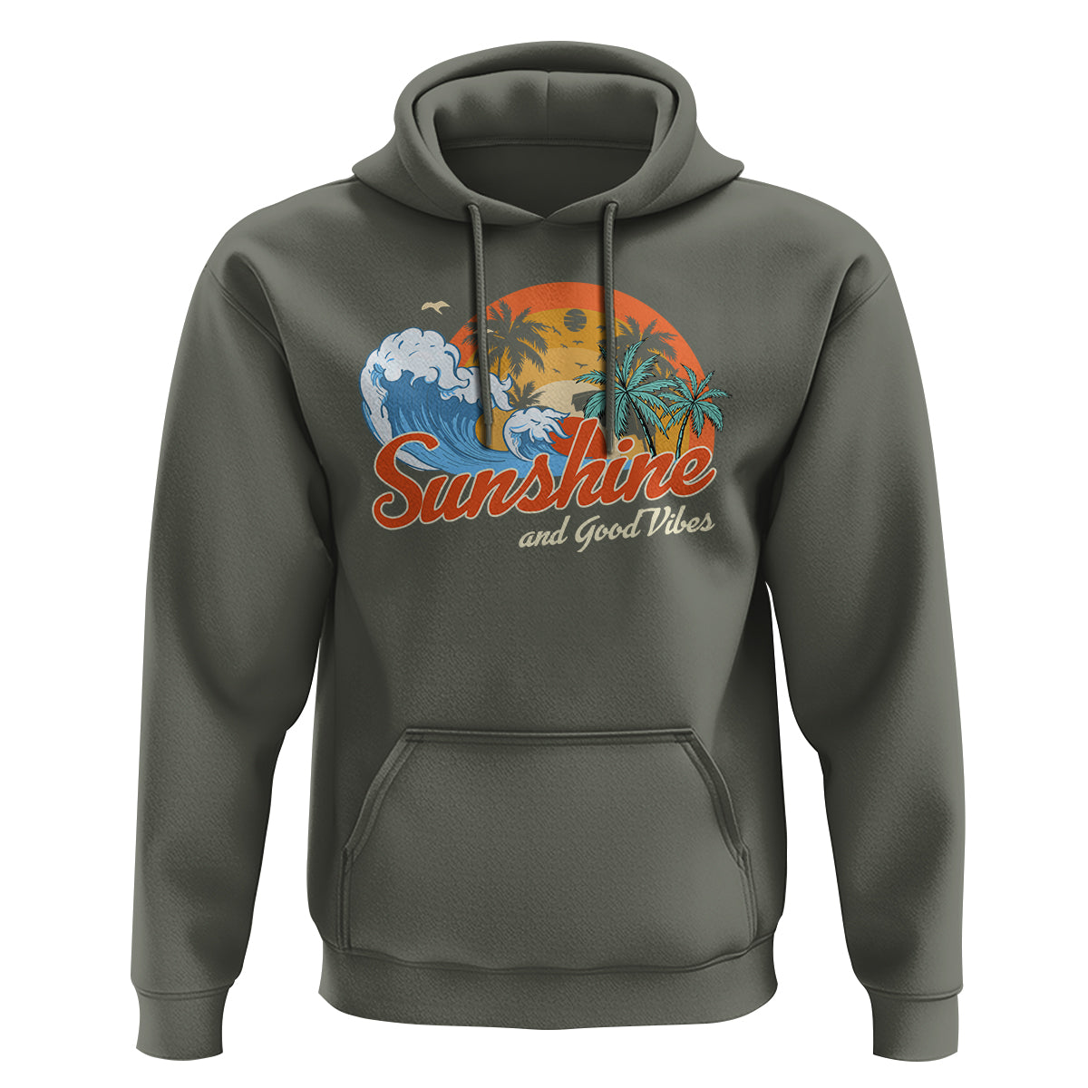 Beach Lover Hoodie Sunshine And Good Vibes Summer Vacation - Wonder Print Shop