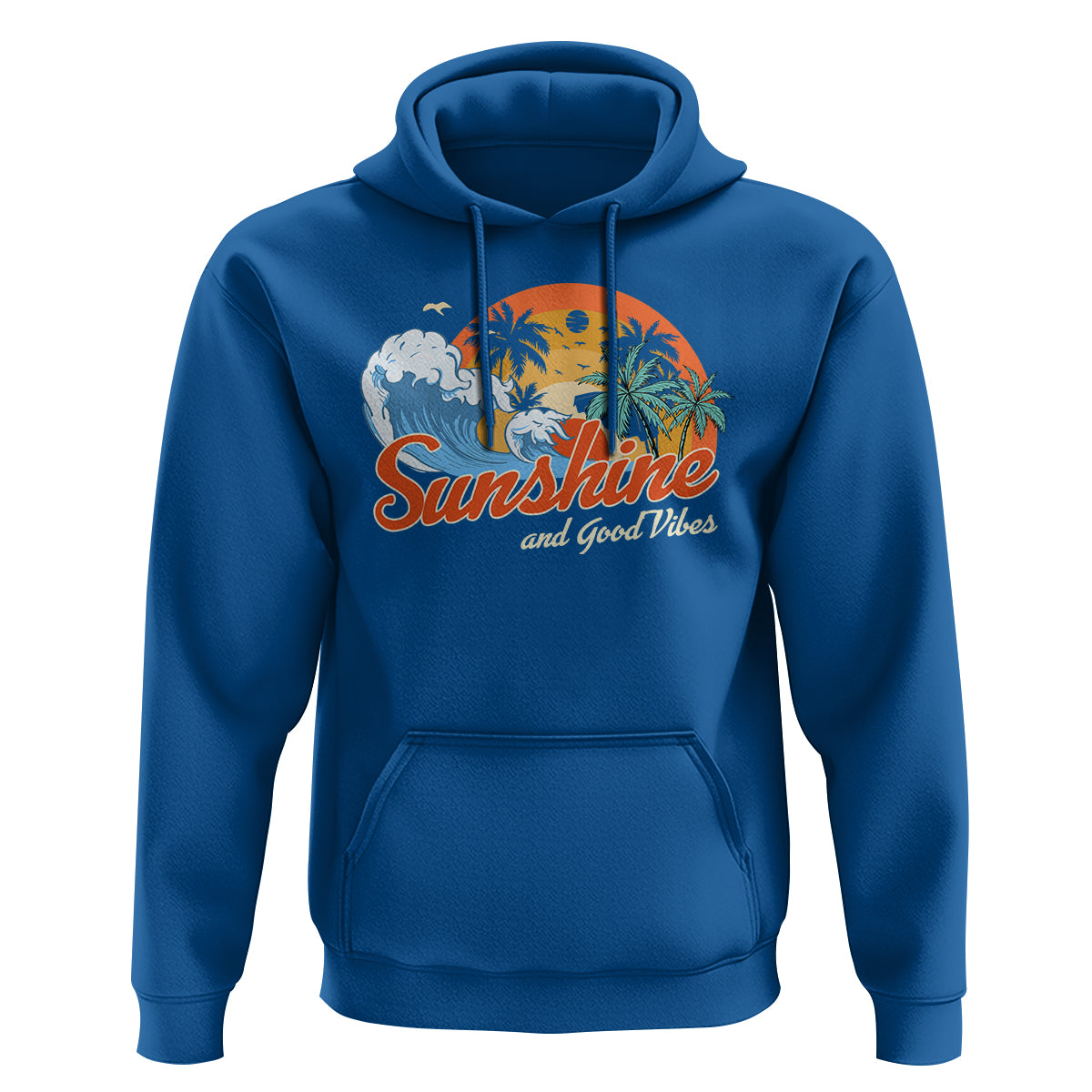 Beach Lover Hoodie Sunshine And Good Vibes Summer Vacation - Wonder Print Shop