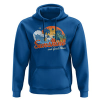 Beach Lover Hoodie Sunshine And Good Vibes Summer Vacation - Wonder Print Shop