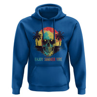 Enjoy Summer Vibe Cool Skull Aesthetic Beach Lover Hoodie - Wonder Print Shop