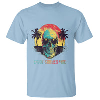 Enjoy Summer Vibe Cool Skull Aesthetic Beach Lover T Shirt - Wonder Print Shop