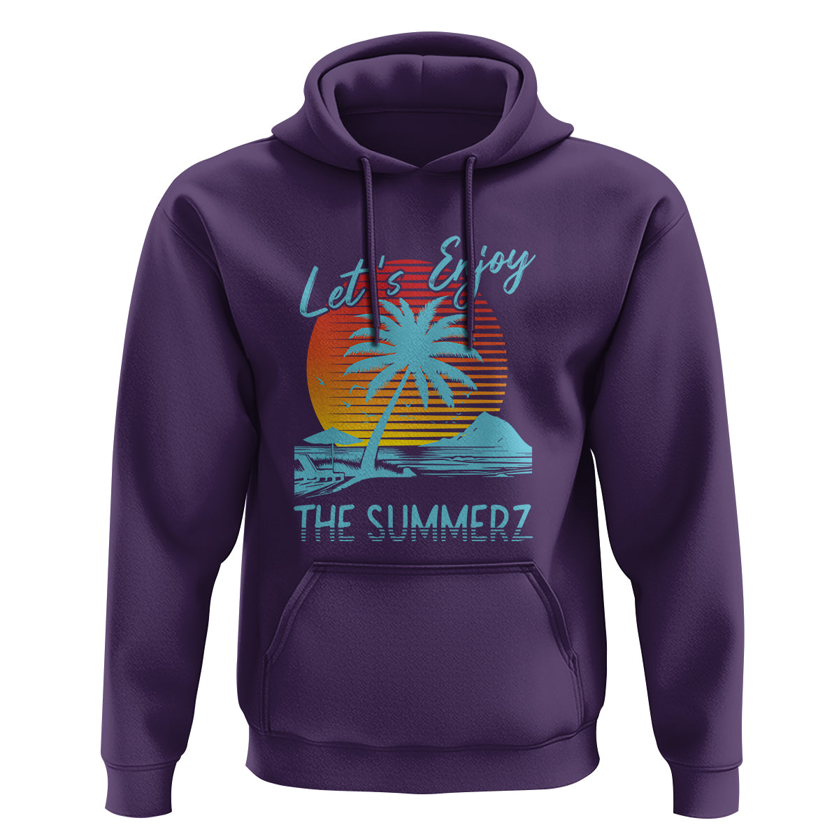 Let's Enjoy The Summer Vacation Beach Sunset Hoodie - Wonder Print Shop