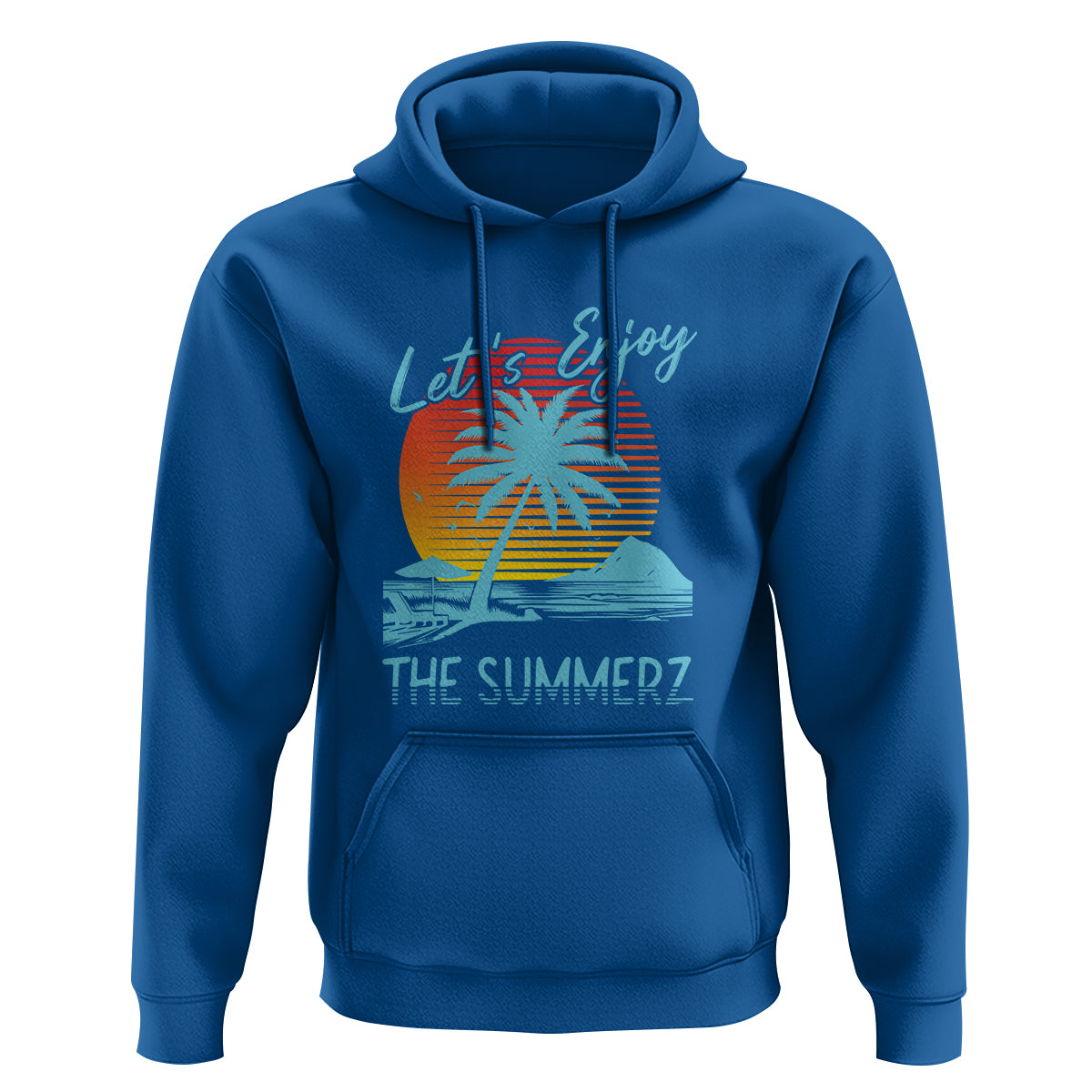 Let's Enjoy The Summer Vacation Beach Sunset Hoodie - Wonder Print Shop