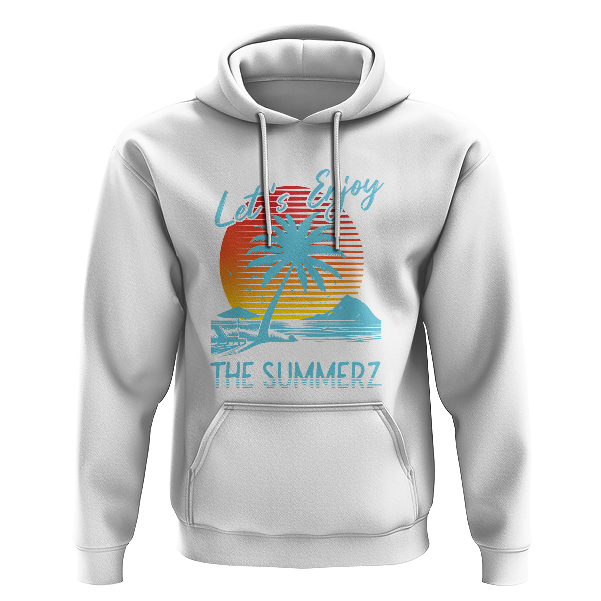 Let's Enjoy The Summer Vacation Beach Sunset Hoodie - Wonder Print Shop