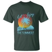 Let's Enjoy The Summer Vacation Beach Sunset T Shirt - Wonder Print Shop