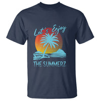 Let's Enjoy The Summer Vacation Beach Sunset T Shirt - Wonder Print Shop