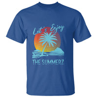 Let's Enjoy The Summer Vacation Beach Sunset T Shirt - Wonder Print Shop