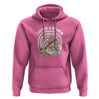 Beach Lover Hoodie Life's A Beach Make Some Waves Summer Vacation - Wonder Print Shop