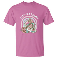 Beach Lover T Shirt Life's A Beach Make Some Waves Summer Vacation - Wonder Print Shop