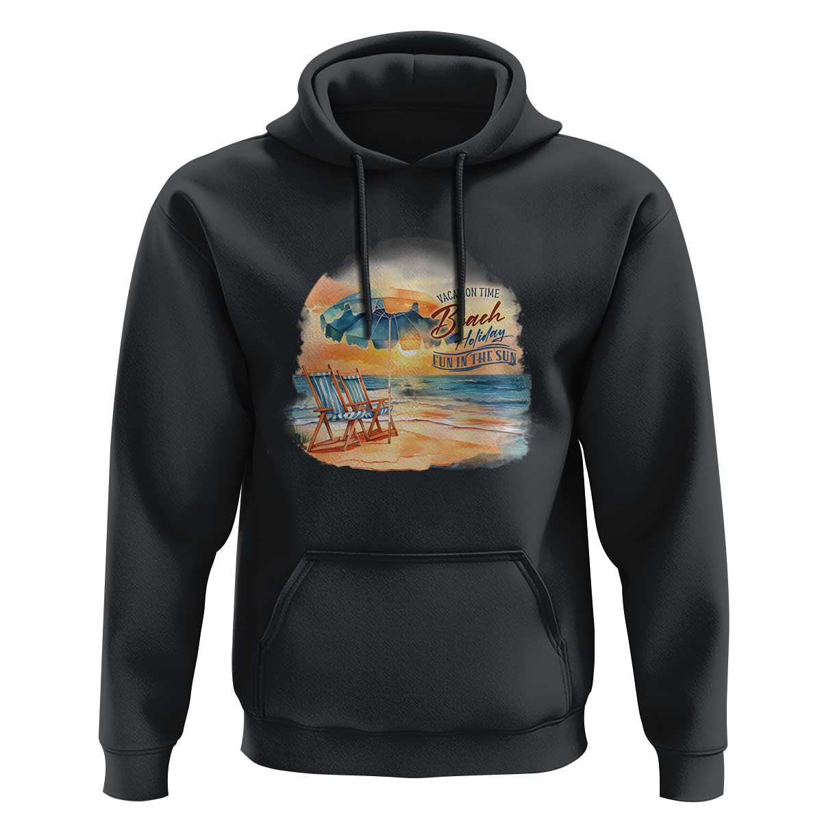 Vacation Time Beach Holliday Fun In The Sun Hoodie