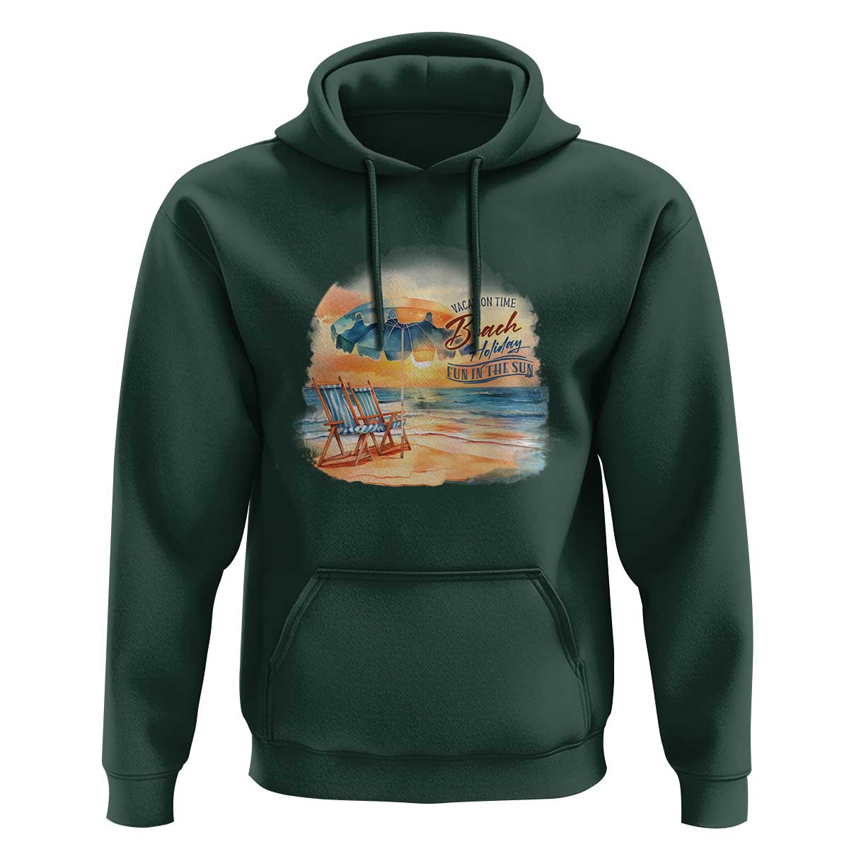 Vacation Time Beach Holliday Fun In The Sun Hoodie