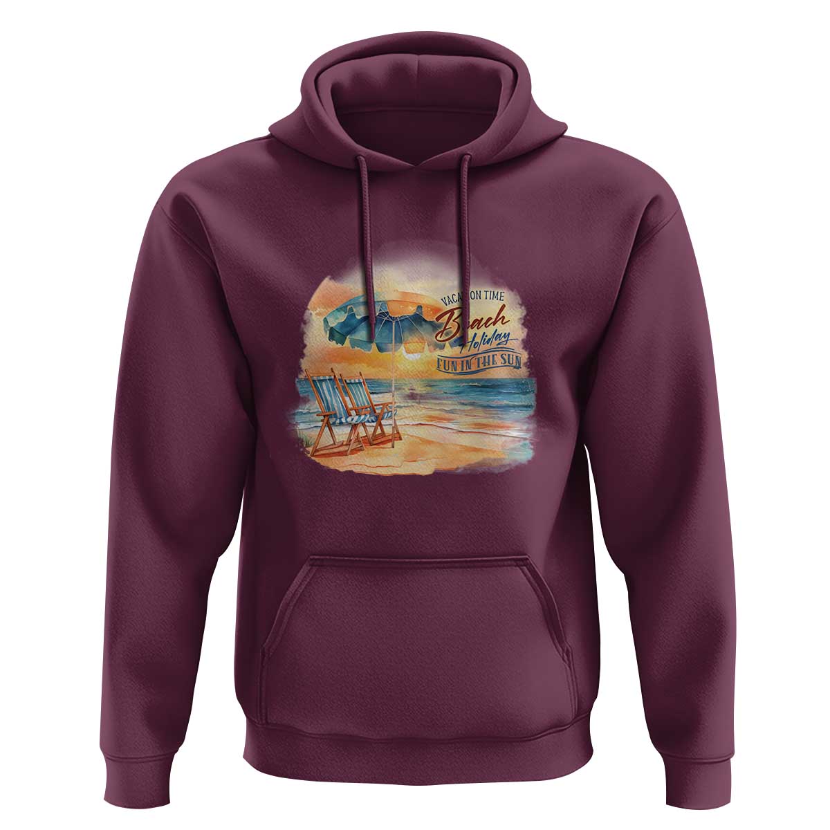 Vacation Time Beach Holliday Fun In The Sun Hoodie