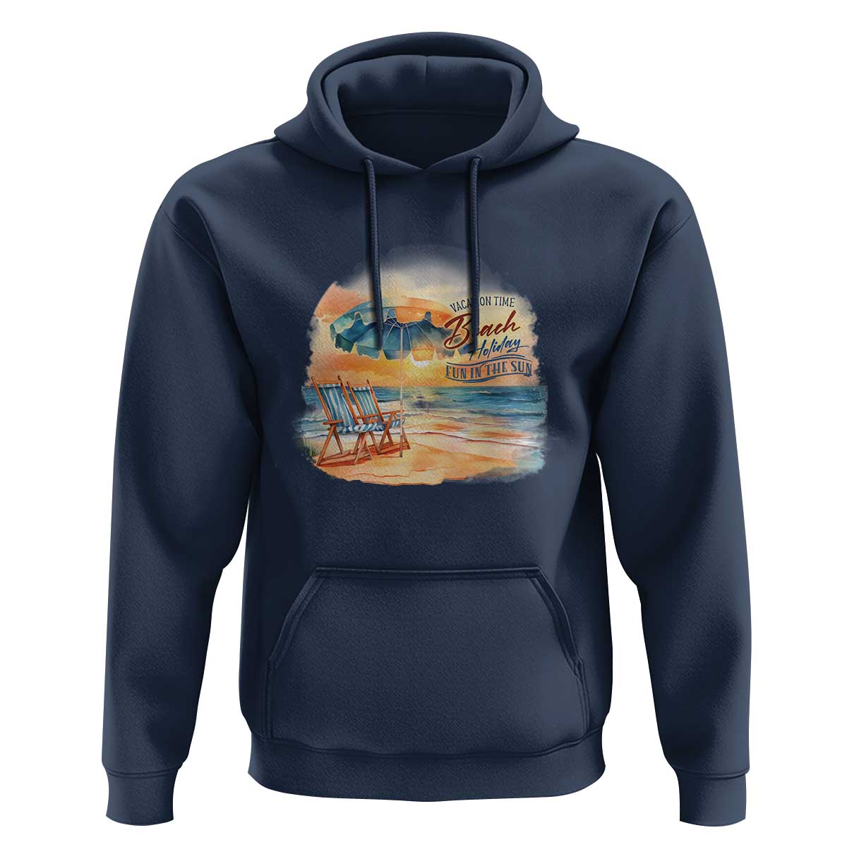 Vacation Time Beach Holliday Fun In The Sun Hoodie