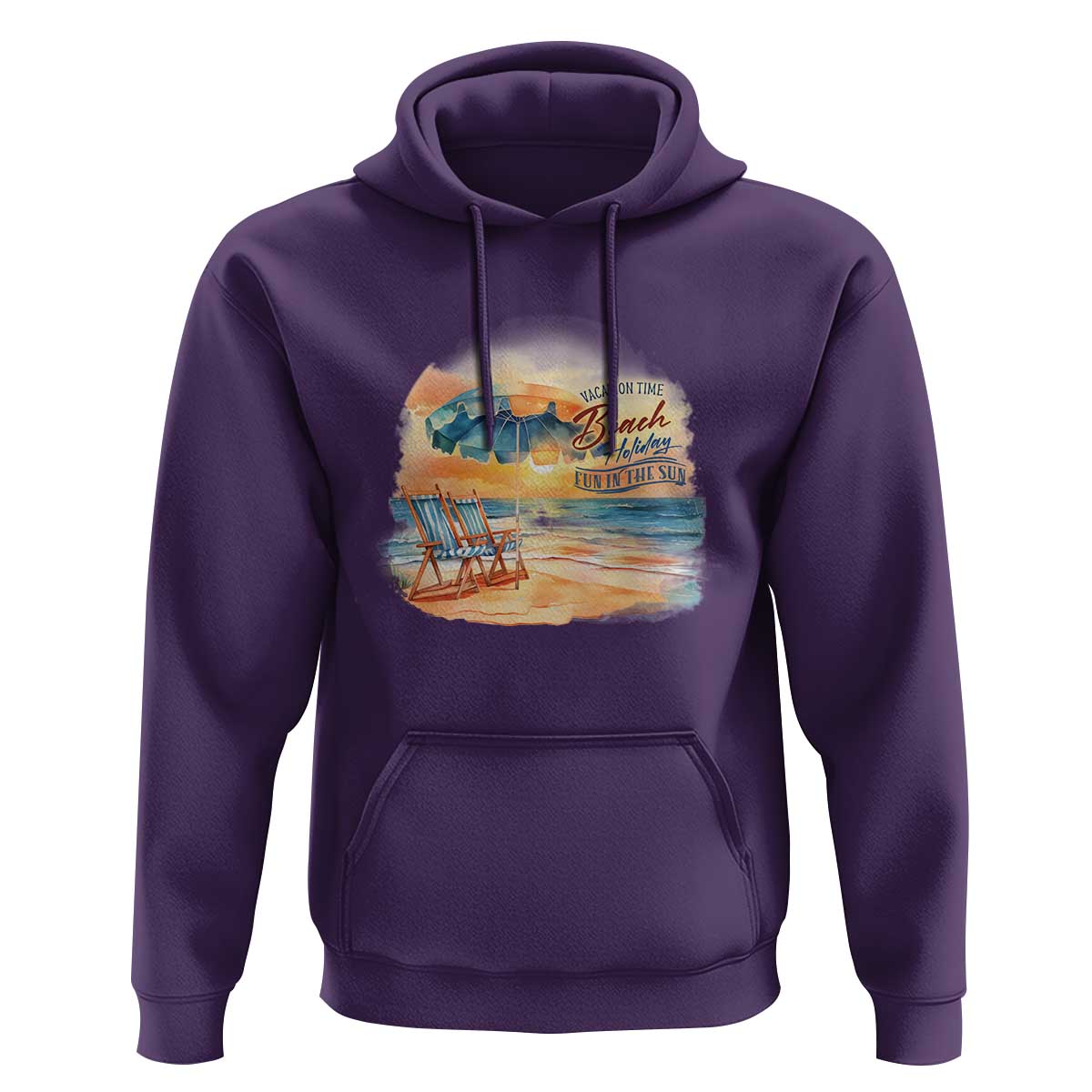 Vacation Time Beach Holliday Fun In The Sun Hoodie