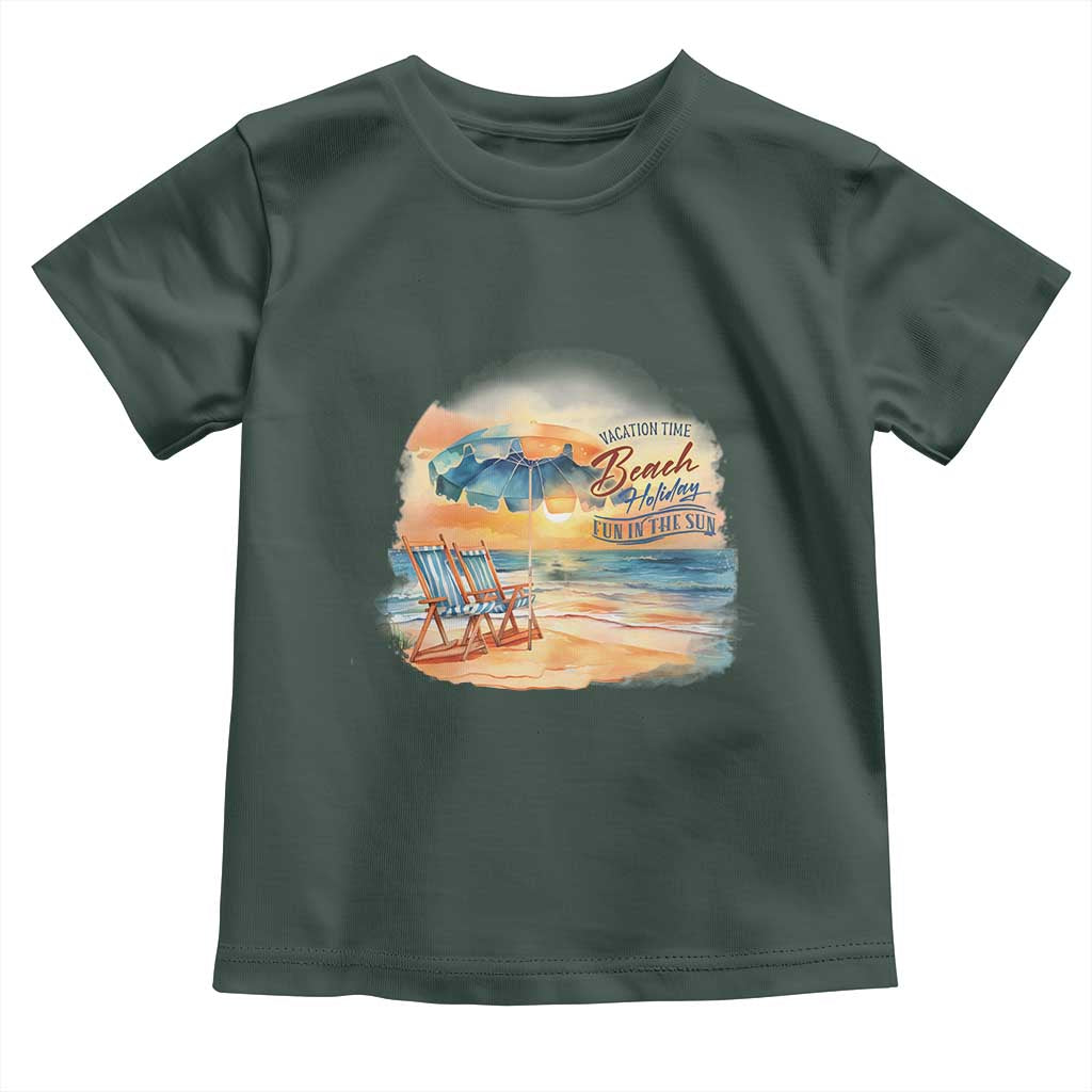 Vacation Time Beach Holliday Fun In The Sun Toddler T Shirt
