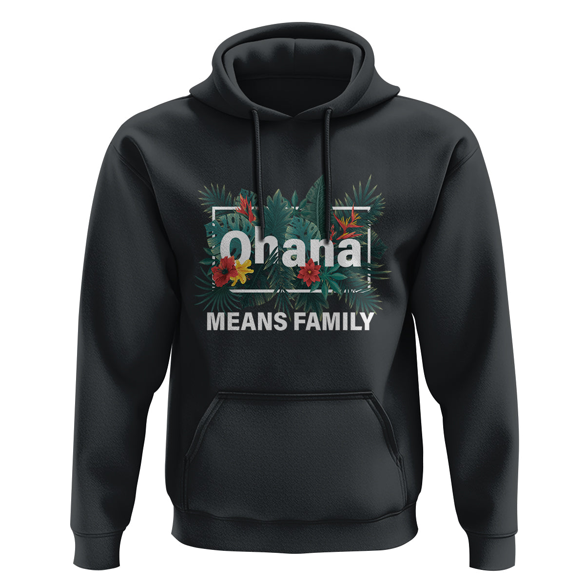 Hawaiian Hoodie Ohana Means Family Hawaii Summer Vacation - Wonder Print Shop