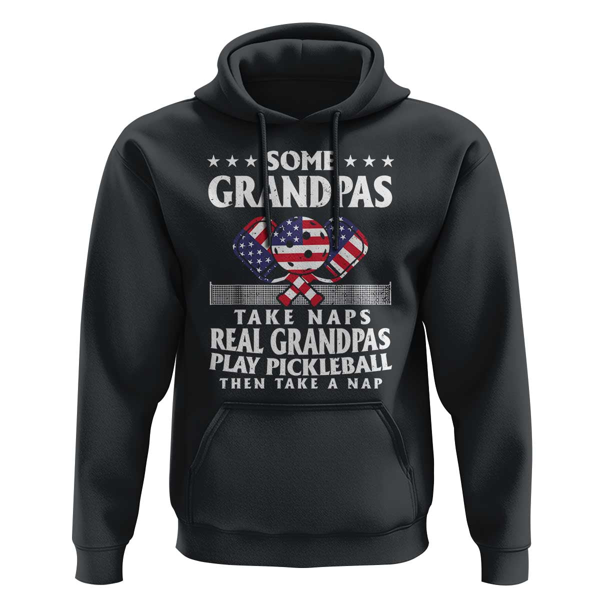 Funny Some Grandpas Take Naps Real Grandpas Play Pickleball Hoodie - Wonder Print Shop