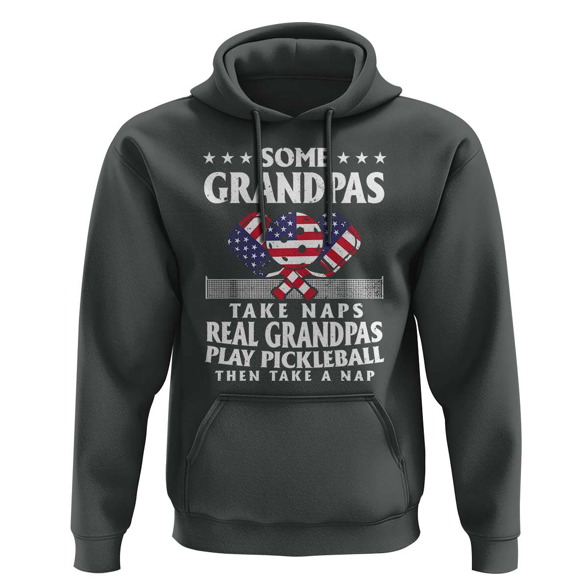 Funny Some Grandpas Take Naps Real Grandpas Play Pickleball Hoodie - Wonder Print Shop