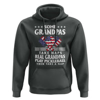 Funny Some Grandpas Take Naps Real Grandpas Play Pickleball Hoodie - Wonder Print Shop