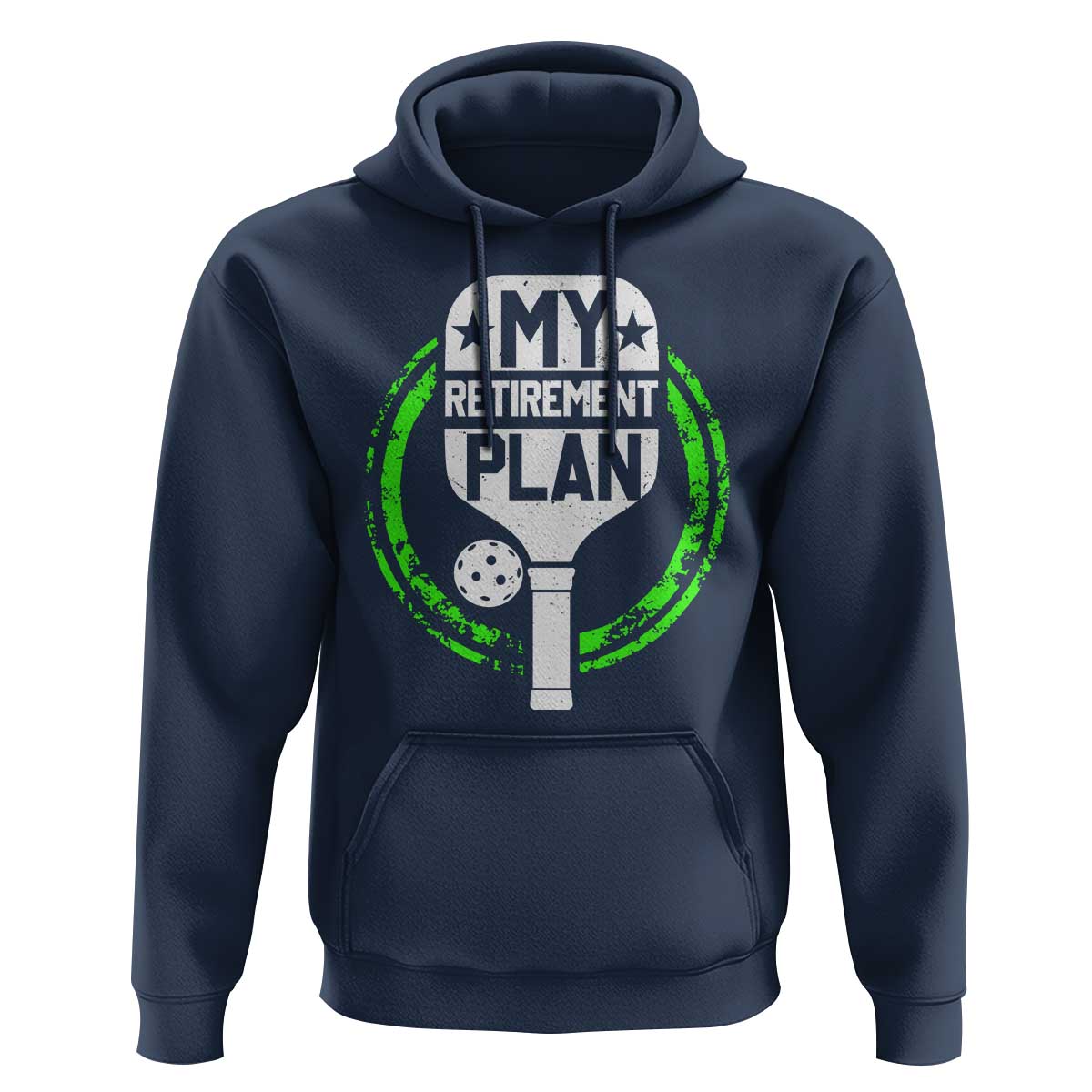 Funny Retirement Plan Retired Pickleball Player Hoodie - Wonder Print Shop