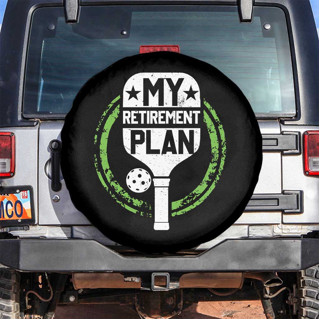 Funny Retirement Plan Retired Pickleball Player Spare Tire Cover