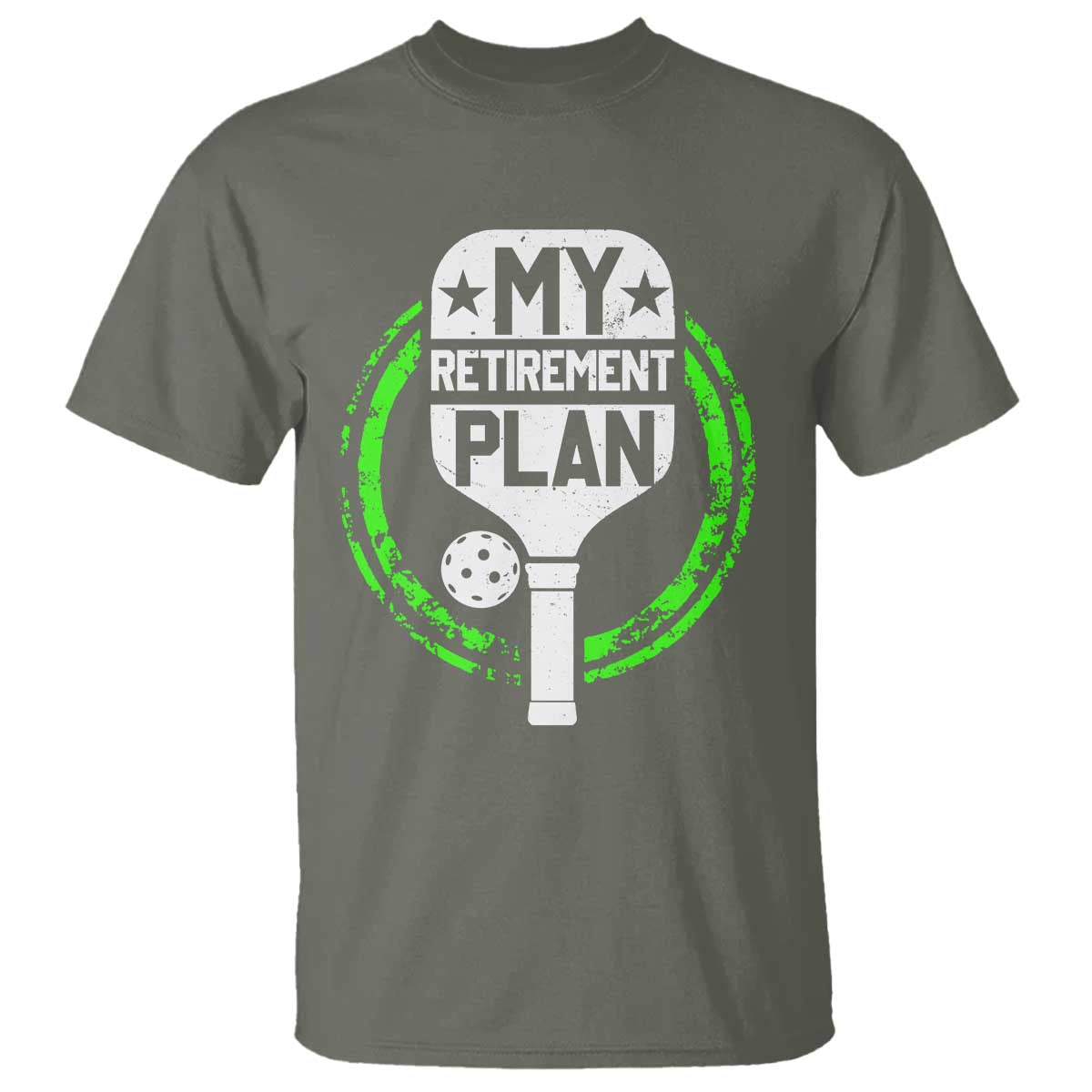 Funny Retirement Plan Retired Pickleball Player T Shirt - Wonder Print Shop