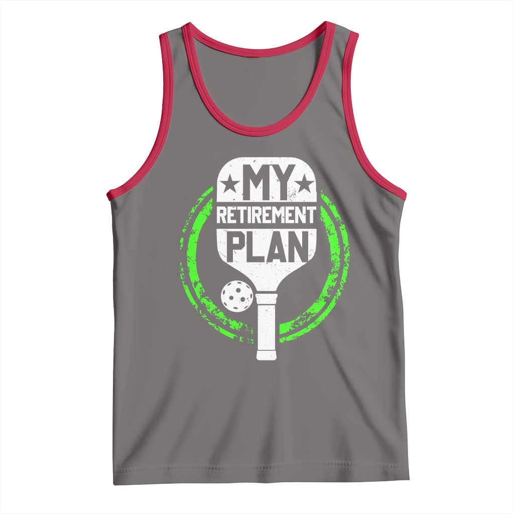 Funny Retirement Plan Retired Pickleball Player Tank Top
