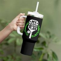 Funny Retirement Plan Retired Pickleball Player Tumbler With Handle