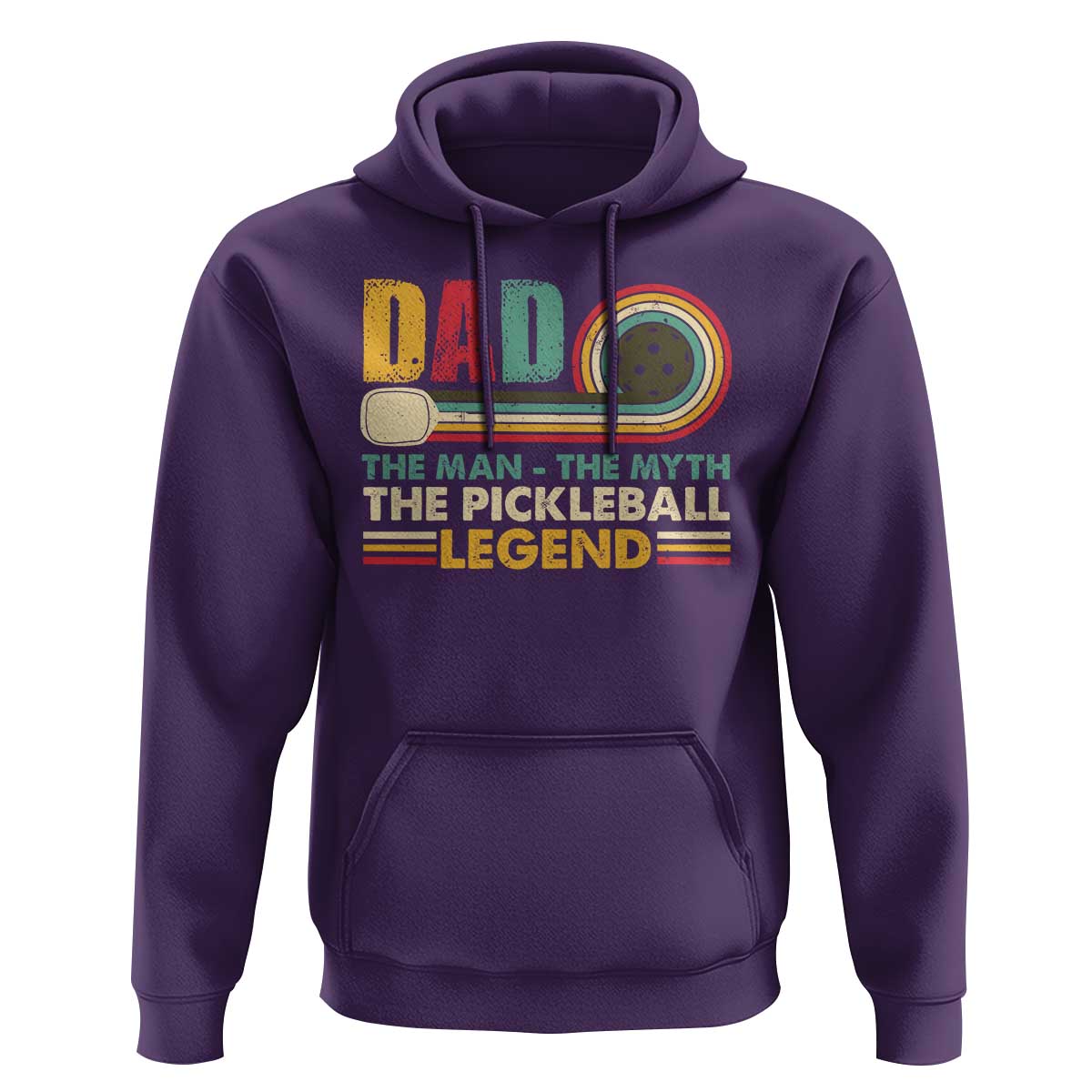 Pickleball Dad Hoodie The Man The Myth The Legend Retro - Wonder Print Shop