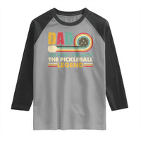 Pickleball Dad Raglan Shirt The Man The Myth The Legend Retro