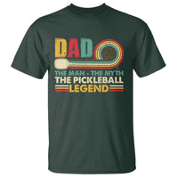 Pickleball Dad T Shirt The Man The Myth The Legend Retro - Wonder Print Shop