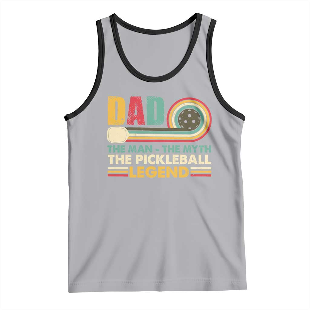 Pickleball Dad Tank Top The Man The Myth The Legend Retro
