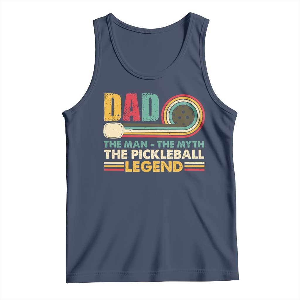 Pickleball Dad Tank Top The Man The Myth The Legend Retro