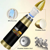 Funny Pickleball Bullet Tumbler Dink Responsibly Don't Get Smashed