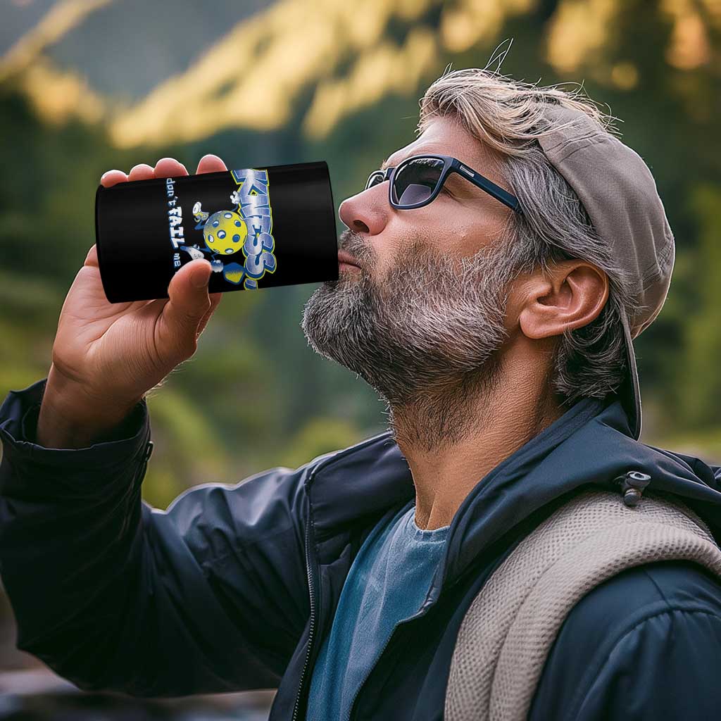 Funny Pickleball 4 in 1 Can Cooler Tumbler Knees Don't Fail Me Now