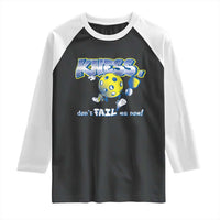 Funny Pickleball Raglan Shirt Knees Don't Fail Me Now