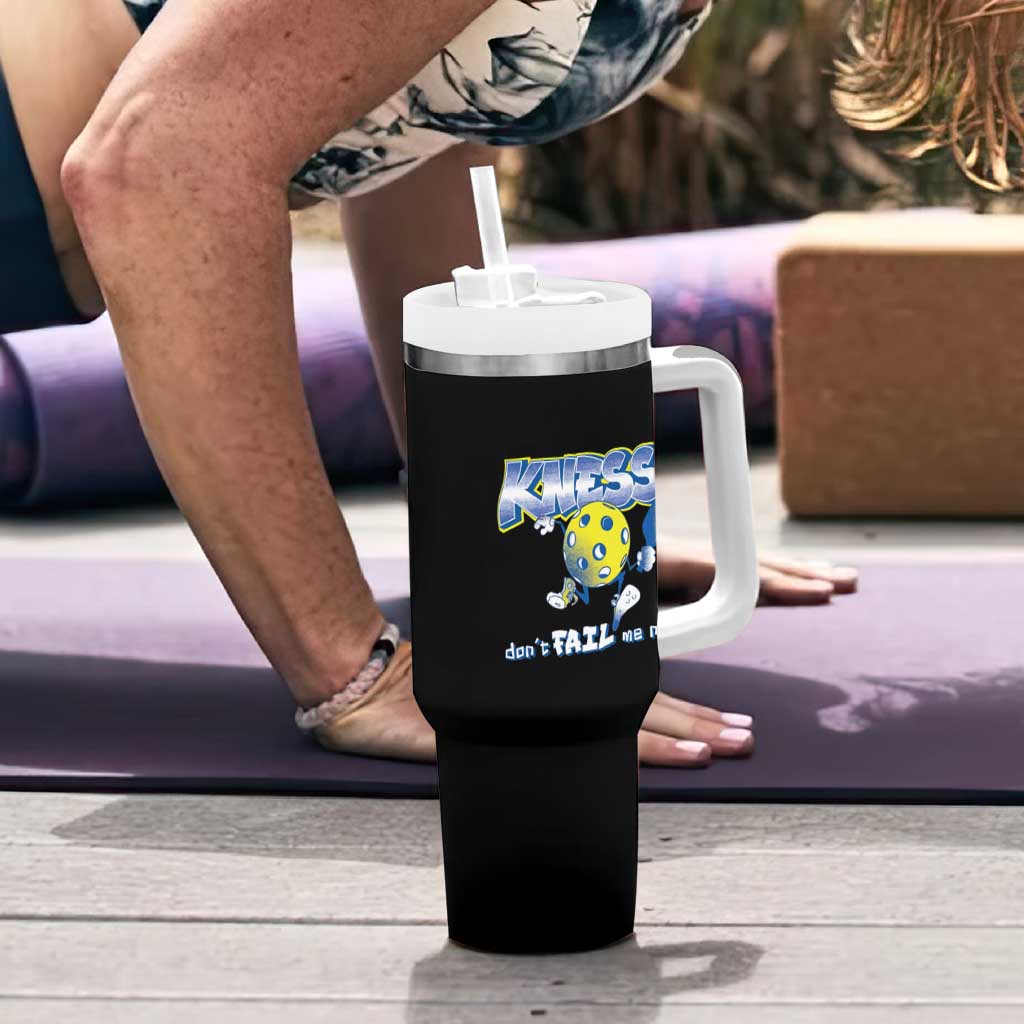 Funny Pickleball Tumbler With Handle Knees Don't Fail Me Now