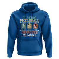 Funny Playing Pickleball Improves Memory Retro Hoodie - Wonder Print Shop