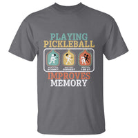 Funny Playing Pickleball Improves Memory Retro T Shirt - Wonder Print Shop