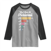 Funny Why I Lose At Pickleball Raglan Shirt