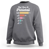 Funny Why I Lose At Pickleball Sweatshirt - Wonder Print Shop