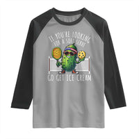 Funny Pickleball Raglan Shirt If You Wanted A Soft Serve Go Get Ice Cream
