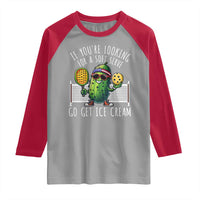 Funny Pickleball Raglan Shirt If You Wanted A Soft Serve Go Get Ice Cream