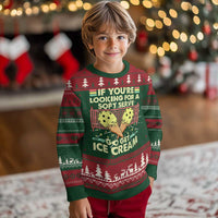 Funny Pickleball Ugly Christmas Sweater If You Wanted A Soft Serve Go Get Ice Cream - Wonder Print Shop