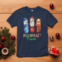 Christmas T Shirt Snowman Reindeer Santa Pharmacy Crew - Wonder Print Shop