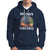 Christmas Hoodie Cat Reindeer Chillin' Xmas Eve Window Meowy - Wonder Print Shop