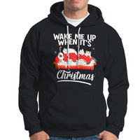 Cute Cat Wake Me Up When It's Christmas Chillin' Hoodie - Wonder Print Shop