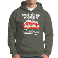 Cute Cat Wake Me Up When It's Christmas Chillin' Hoodie - Wonder Print Shop