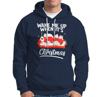 Cute Cat Wake Me Up When It's Christmas Chillin' Hoodie - Wonder Print Shop