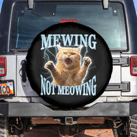 Funny Meme Cat Mewing Not Meowing Spare Tire Cover